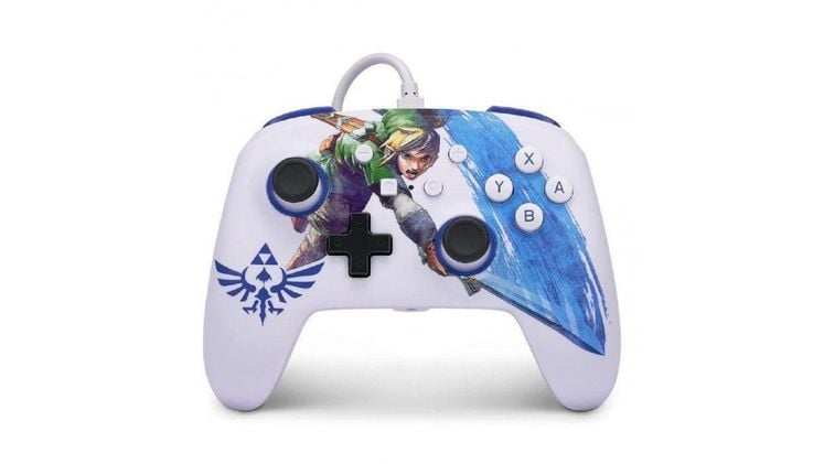 PowerA Enhanced Wired Ενσύρματο Gamepad για Switch Zelda Sword Attack - Πολύχρωμο