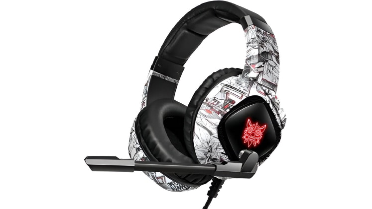 Ακουστικά Κεφαλής Gaming Onikuma K19 Camou - Λευκά