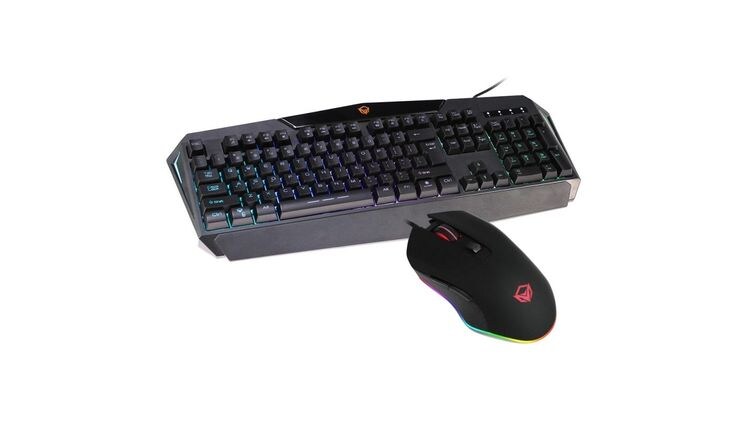 Meetion Mt-c510 Σετ Gaming Ενσύρματο Πληκτρολόγιο με RGB φωτισμό & Ποντίκι Μαύρο (US)