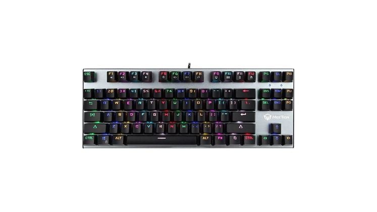 Meetion Mk04 Gaming Μηχανικό Ενσύρματο Πληκτρολόγιο με RGB φωτισμό Μαύρο (US)