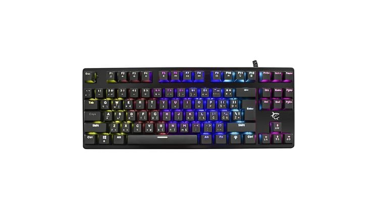 WhiteShark Spartan Gaming Μηχανικό Ενσύρματο Πληκτρολόγιο Μαύρο (US)