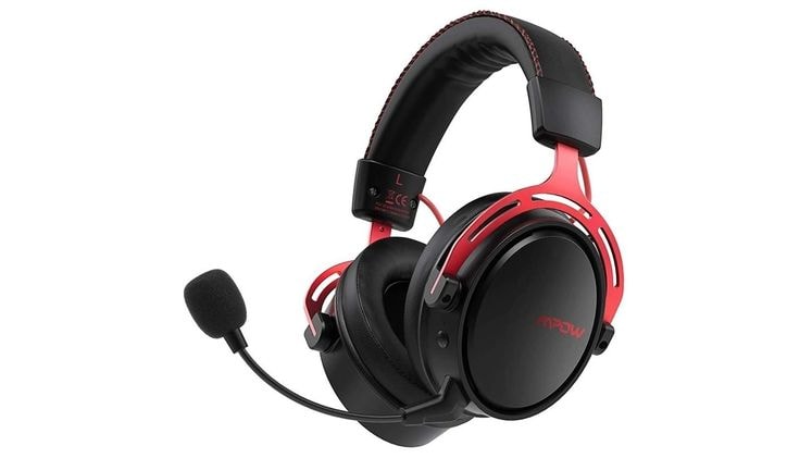 Ασύρματα Ακουστικά Κεφαλής Gaming Mpow Air - Μαύρα/Κόκκινα