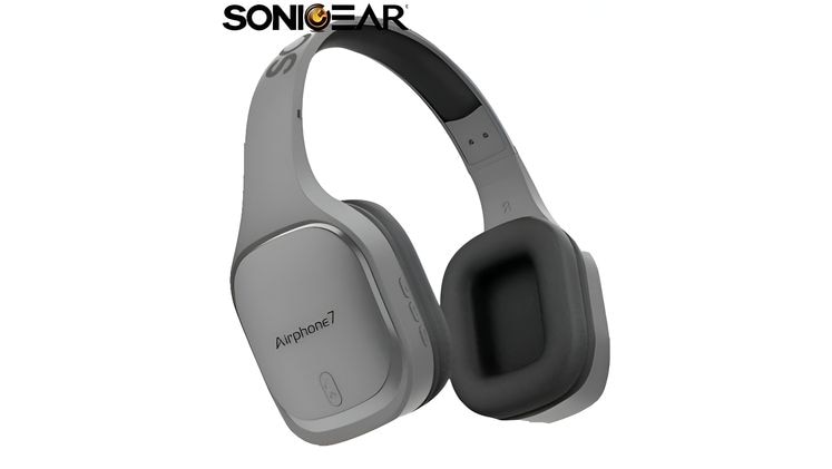 Ασύρματα Ακουστικά Κεφαλής Sonic Gear Airphone 7 AP7BGM - Γκρι