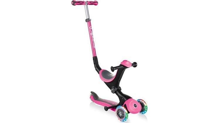 Παιδικό Πατίνι Globber Go Up Deluxe Lights Πολυμορφικό 4 In 1- Ροζ