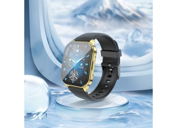 Smartwatch Hoco Y19 Αδιάβροχο 50mm -  Χρυσαφί.