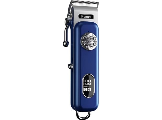 Κουρευτική Μηχανή Kemei KM-1895 - Μπλε/Ασημί