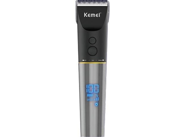Κουρευτική Μηχανή Kemei KM-3707 - Μαύρο/Γκρι
