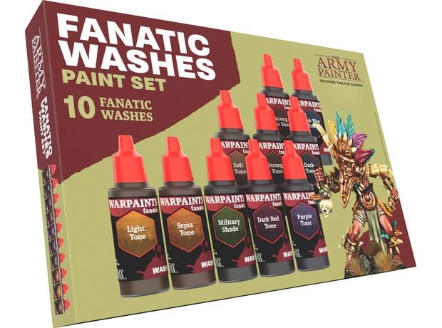 The Army Painter - Warpaints Fanatic: Washes Paint Set (10 Χρώματα Μοντελισμού (18ml)