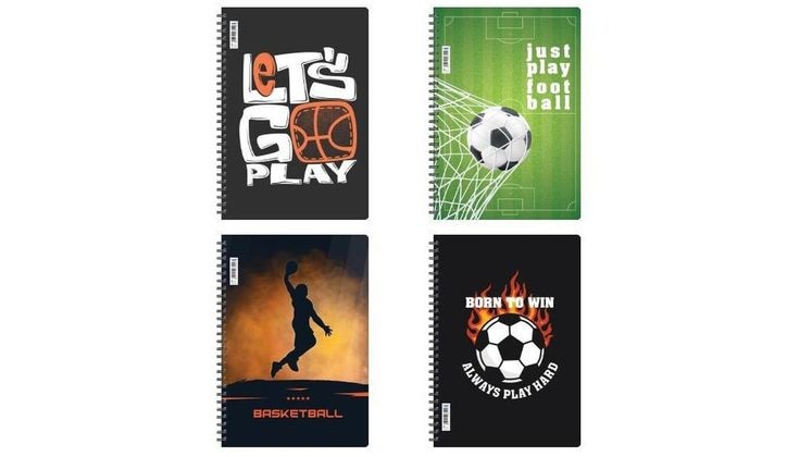 Τετράδιο Σπιράλ Next Sports 70Φ 2 Θεμάτων 17x25 cm (1 Τεμάχιο)