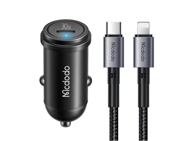 Φορτιστής Αυτοκινήτου Mcdodo CC-7492 Με Καλώδιο USB-C σε Lightning 30W - Black