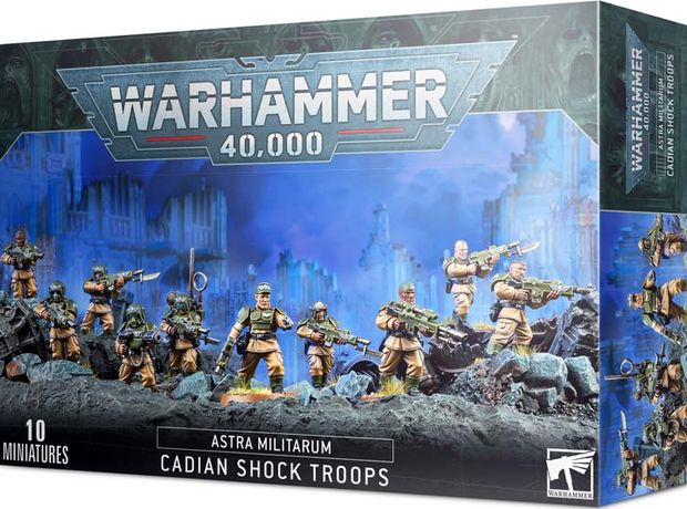 Astra Militarum: Cadian Shock Troops Warhammer 40k GAMES WORKSHOP