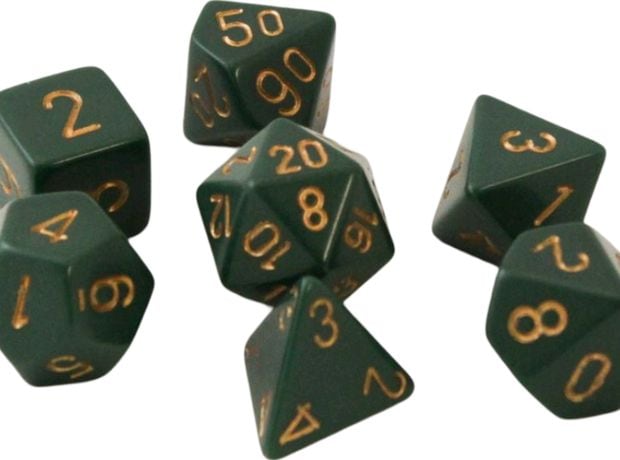Chessex Opaque - Dusty Green/Copper CHESSEX
