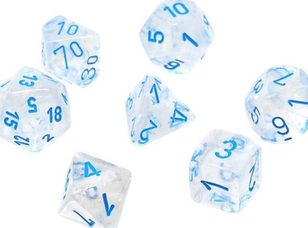 Borealis Luminary - Icicle/light Blue Mini 7-die Set CHESSEX
