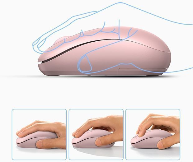 Ugreen MU105 Ασύρματο Ποντίκι Pink 