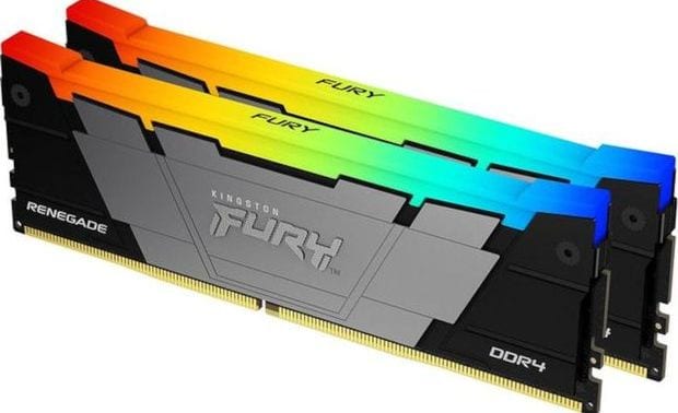 Μνήμη Ram Σταθερού DDR4 32GB Kingston Fury Renegade RGB (2x16GB Kit) - 3600MHz DIMM CL16