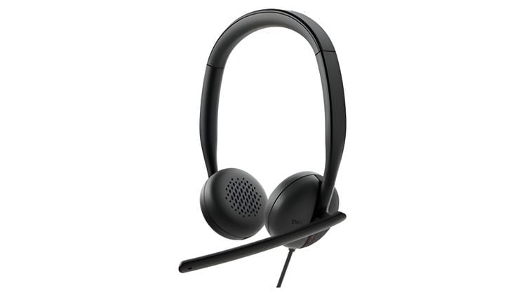 Ακουστικά Κεφαλής Dell WH3024 USB-C - Μαύρα