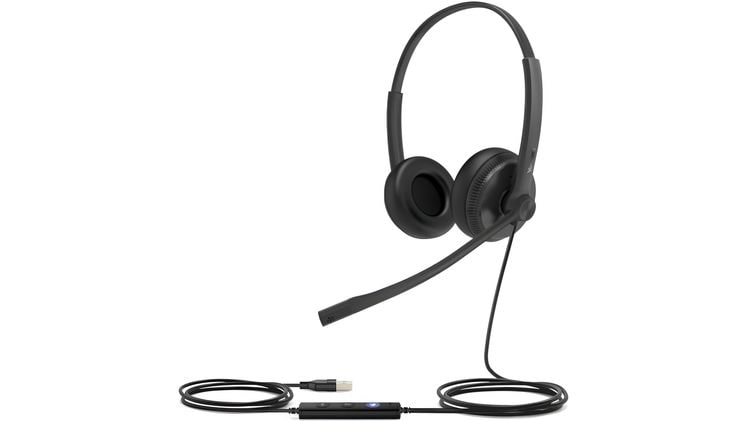 Ακουστικά Κεφαλής Yealink UH34 Dual Teams USB - Μαύρα