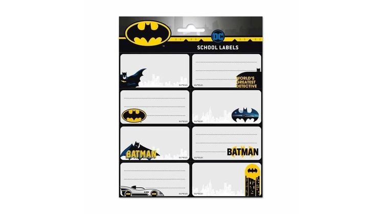 Αυτοκόλλητες Ετικέτες Grupoerik Dc Comics Batman (2 Φύλλα - 16 Τεμάχια)