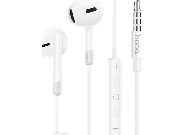 Ακουστικά Handsfree Hoco M109 Earbuds 3.5mm Jack - Λευκό