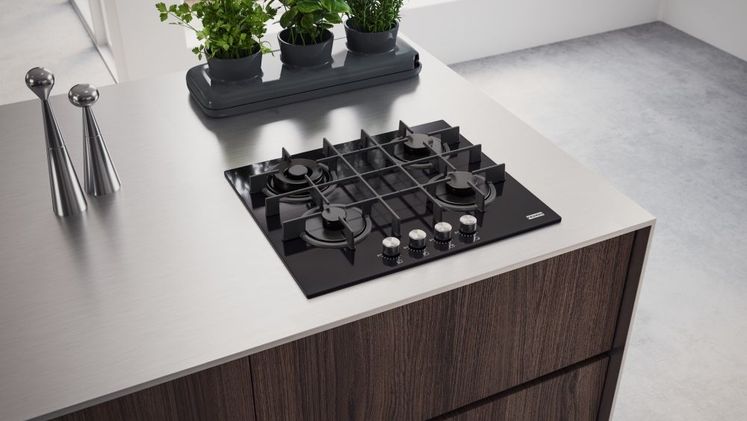 FRANKE FHMA 604 3G DC BK C 59 cm Μαύρο Εστία Αερίου Αυτόνομη