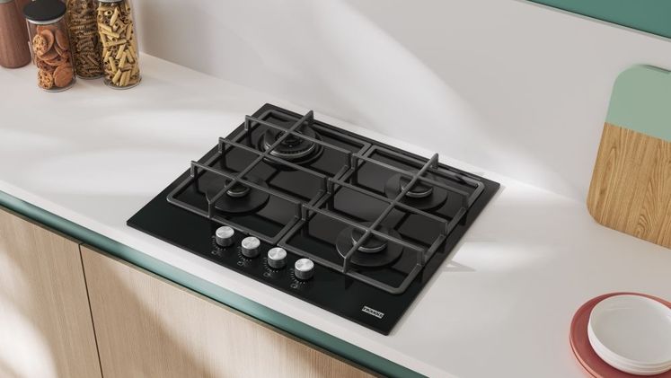 FRANKE FHSM 604 3G DC BK C 59 cm Μαύρο Εστία Αερίου Αυτόνομη