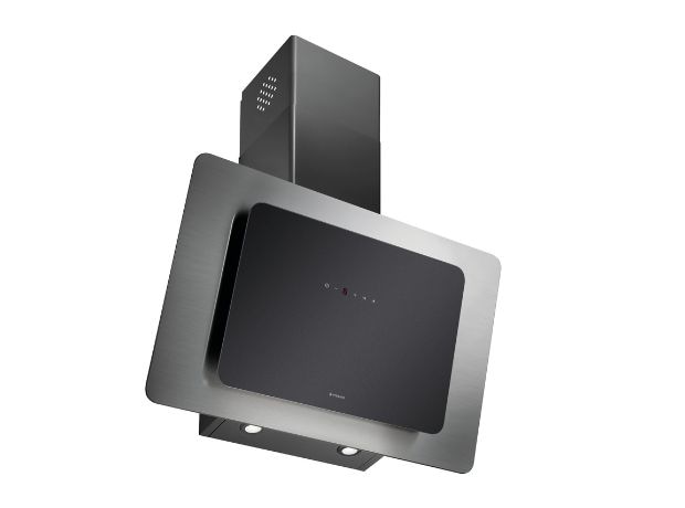 Απορροφητήρας Καμινάδα - Τζάκι PYRAMIS Vetrio 065039601 90 cm -  Inox/Μαύρο