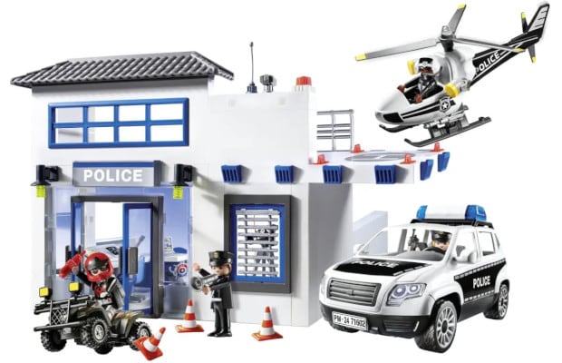 PLAYMOBIL® Action Heroes Αστυνομικό τμήμα με περιπολικό και ελικόπτερο (71602)