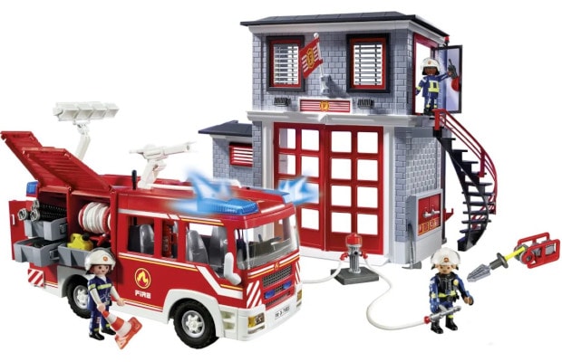 PLAYMOBIL® Action Heroes Αρχηγείο και Όχημα Πυροσβεστικής (71603)