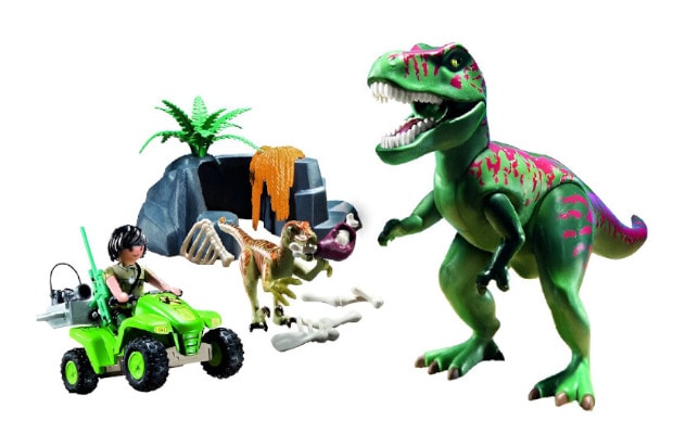 PLAYMOBIL® Dinos Εξερευνητής Με Γουρούνα Και T-rex (71588)