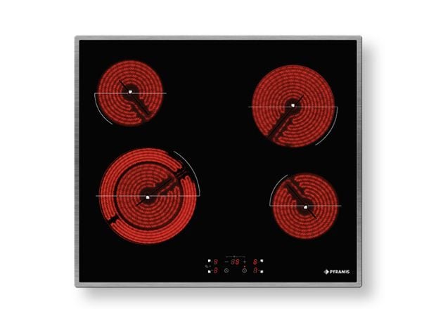 PYRAMIS PHC61510IFB 58 cm Εστία Κεραμική Αυτόνομη - Μαύρο