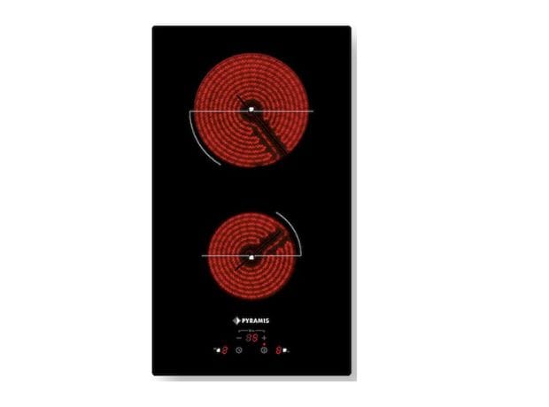 PYRAMIS PHC31213FMB 29 cm Εστία Κεραμική Domino Αυτόνομη - Μαύρο