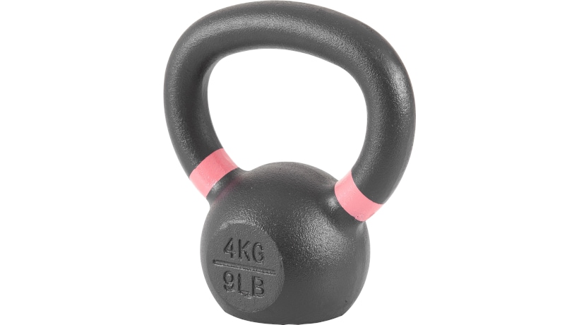 Kettlebell Κλασσικό 4 kg Amila 44680 από Μαντέμι - Μαύρο/ Ροζ