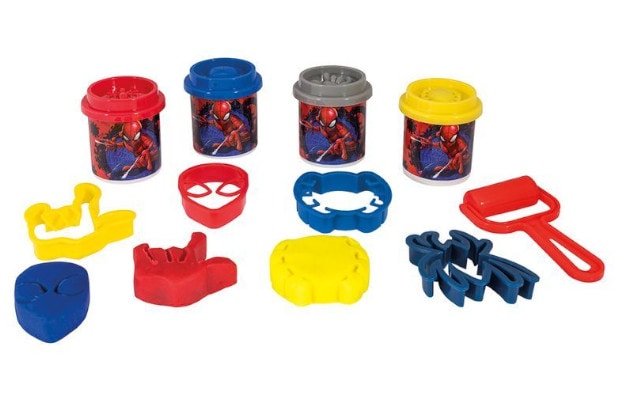 AS Company Πλαστελίνη Marvel Spiderman Τσάντα Πλάτης Με 4 Βαζάκια - Καπάκια Καλουπάκια Και 5 Εργαλεία