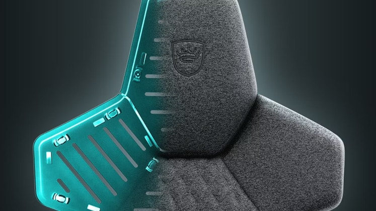 Gaming Καρέκλα Noblechairs Dwan TX Granite Υφασμάτινη - Γκρι