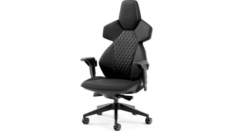 Gaming Καρέκλα Noblechairs Dwan Black από Συνθετικό Δέρμα - Μαύρη