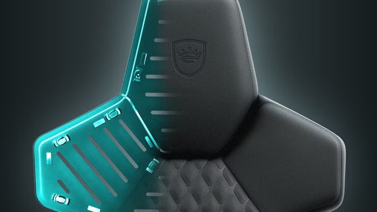 Gaming Καρέκλα Noblechairs Dwan Black από Συνθετικό Δέρμα - Μαύρη