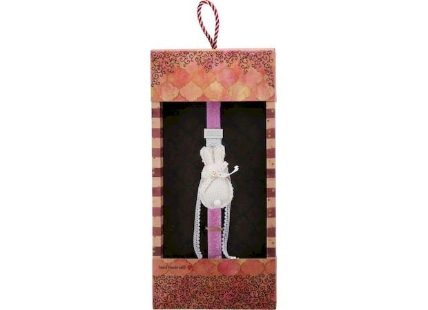 Λαμπάδα Synchronia Κουνέλι με Δαντέλα - Ροζ