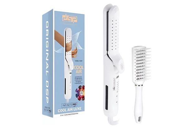 Ισιωτικό Μαλλιών Αέρος DSP Cool Air Luxe και Βούρτσα Αέρος 10360 - Λευκό