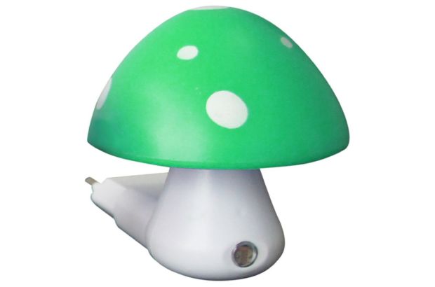 Παιδικό Φωτάκι Νυκτός Πρίζας Led Aca Μανιτάρι 846LED4SG - Πράσινο