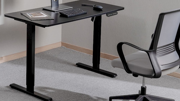 Πόδια Γραφείου Sbox MD-722 από Ατσάλι 106x57x71-116cm - Μαύρο