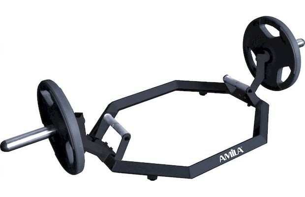 Μπάρα Super Hex Trap Amila (μονής λαβής) 46110 Ολυμπιακού Τύπου 50mmx170cm 23kg από Ατσάλι με Κολάρα