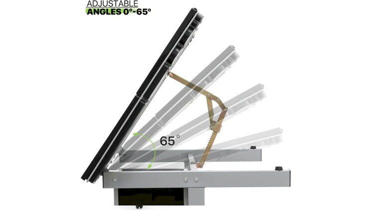 Γραφείο Σχεδίασης Lamtech Crystal Μεταλλικό 