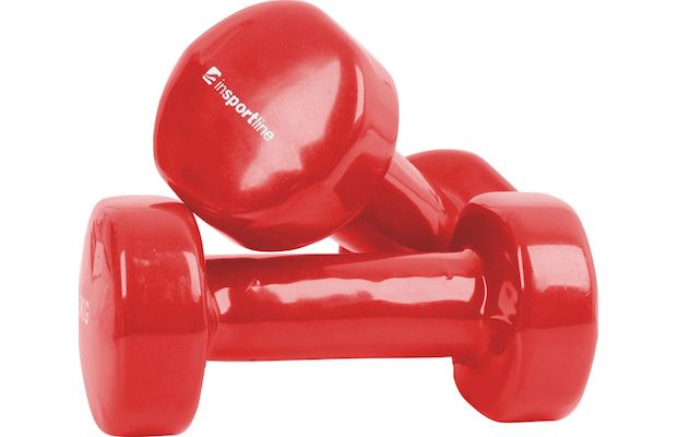 Σετ Βαράκια Εξάγωνα 1.5kg InSPORTline από Βινύλιο - Κόκκινο