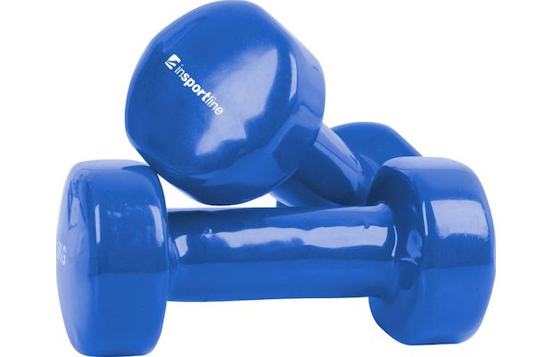 Σετ Βαράκια Εξάγωνα 2kg InSPORTline από Βινύλιο - Μπλε
