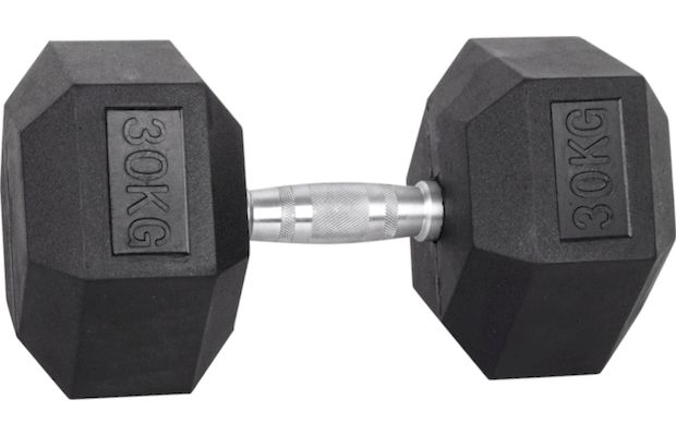 Βαράκι Εξάγωνο 30kg InSPORTline από Μέταλλο - Μαύρο