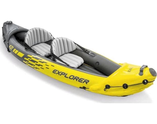 Καγιάκ Φουσκωτό Διθέσιο Intex Explorer K2 312cm - Κίτρινο/ Γκρι
