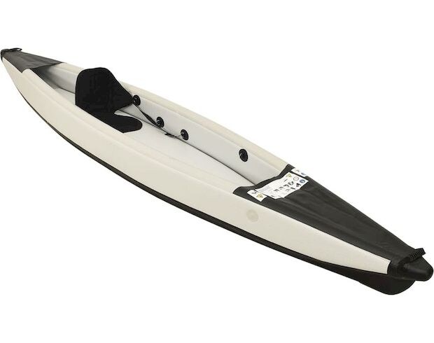 Καγιάκ Φουσκωτό Μονοθέσιο VidaXL 375cm - Μαύρο