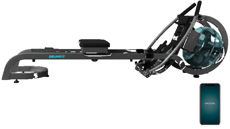 Κωπηλατική Νερού Cecotec Drumfit Rower 20000 Neptune CEC-07225 19x42x59cm - Μαύρη