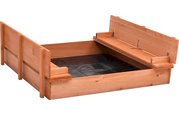 Vidaxl Αμμοδόχος 95x90x15cm Ξύλινη - Καφέ