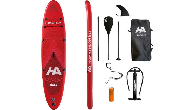 Φουσκωτή Σανίδα SUP HomAthlon Ibiza 315x76x15cm - Κόκκινη